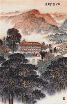 錢松嵒《遵義》，在中國(guó)嘉德2012秋拍會(huì)上獲價(jià)862.5萬(wàn)元