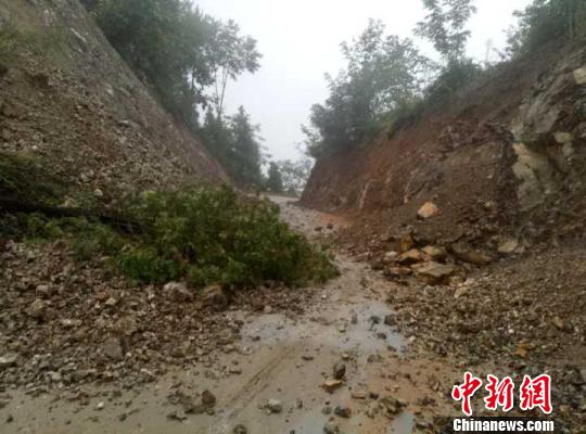 圖為商洛發生暴雨洪澇災害。　萬濤 攝