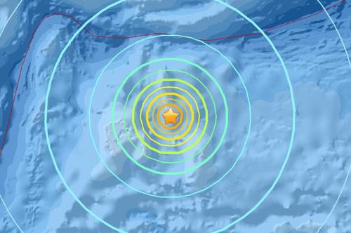 加羅林群島西部附近發生6.5級地震尚無海嘯預警
