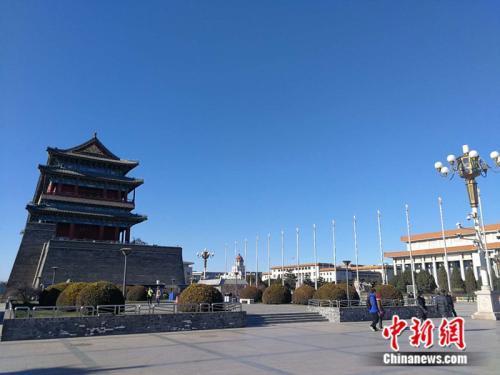 資料圖：北京的藍天。<a target='_blank' href='http://www.chinanews.com/' >中新網</a>記者 張尼 攝