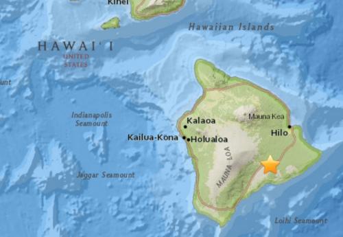 美國夏威夷大島發生5.6級地震震源深度0.7公里