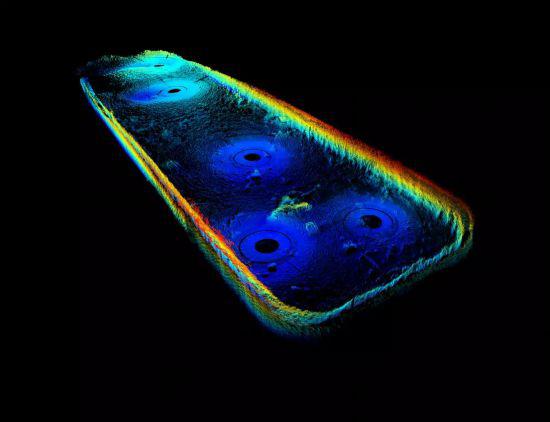 鐵甲堡水下三維聲吶呈像