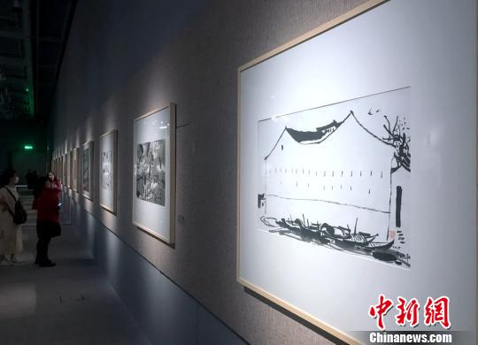 走進吳冠中的繪畫世界80件作品湖南展出