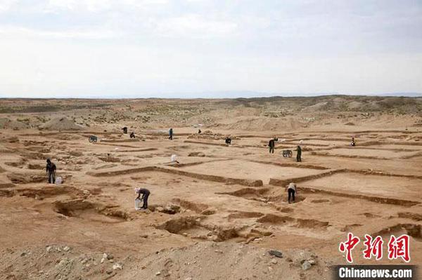 圖為敦煌旱峽玉礦遺址考古發掘現場。(資料圖)甘肅省文物考古研究所供圖