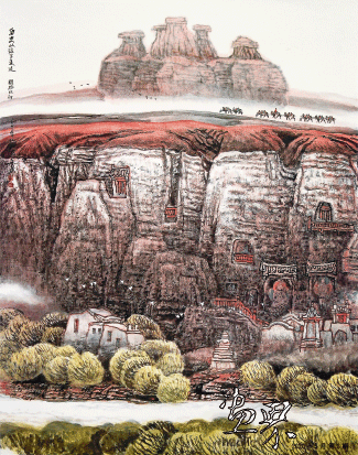 歷史從這里走過------180×140cm-2003年-王文芳