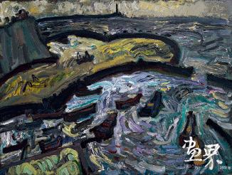 避風港（油畫）60×80cm-2019年-砂-金