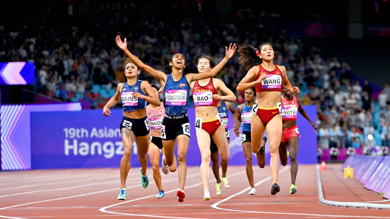 【高清組圖】女子800米決賽中，中國名將王春雨亞運再獲獎牌