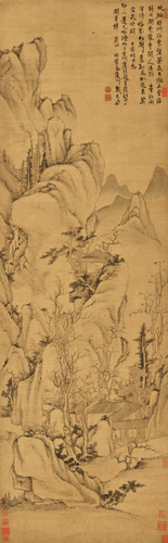 山谷回廊圖軸（國畫）165×51.5cm-（清）戴本孝--安徽博物院藏